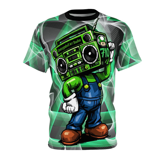 Boombox of Extra Lives- Unstoppabell Art Studios - Full Art Tee