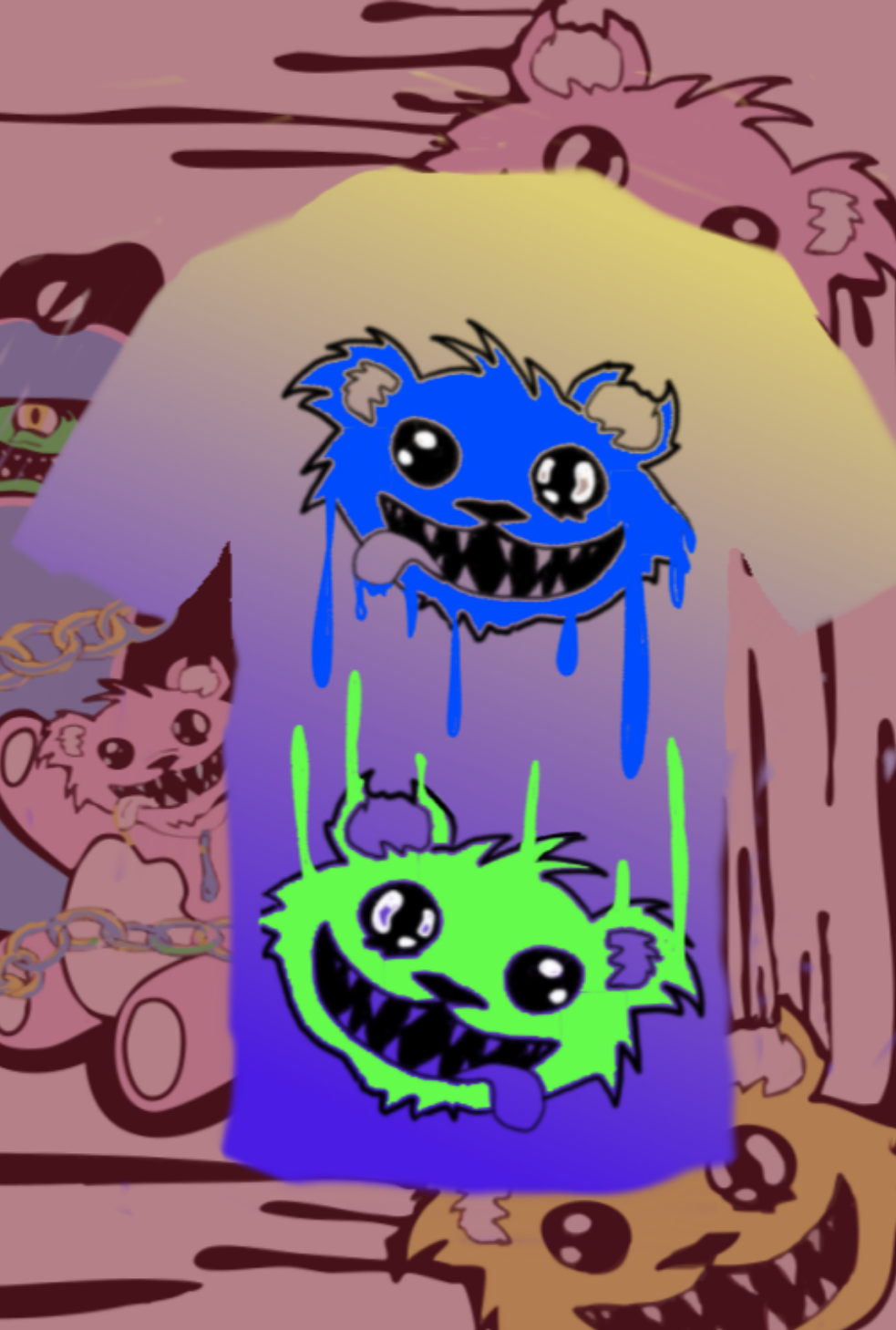 ) Grateful Dubz Bear T shirt