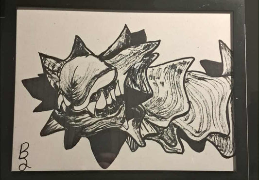 Bone Dragon Spine Illustration