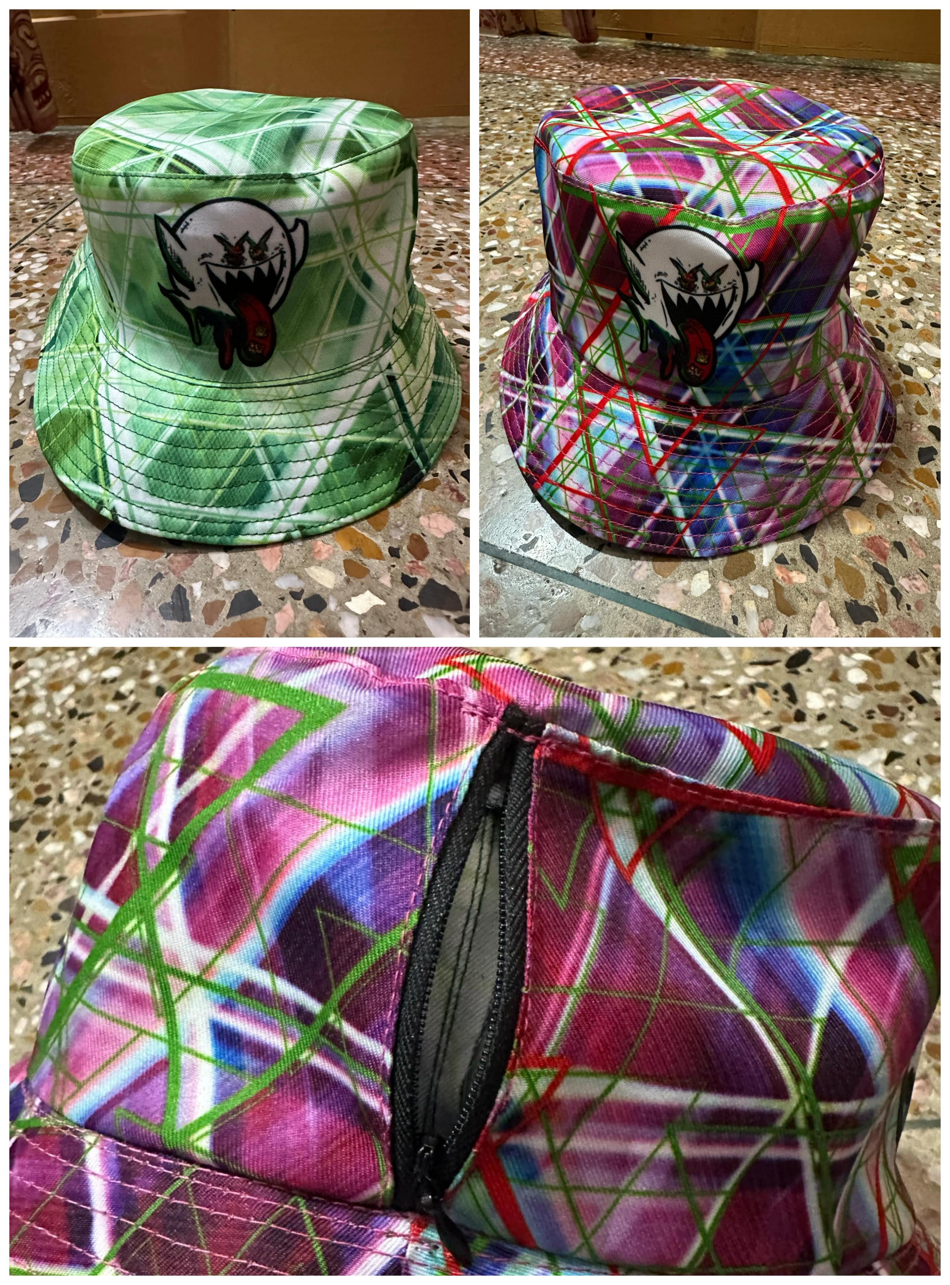 REVERSIBLE TAB-BOO BUCKET HAT