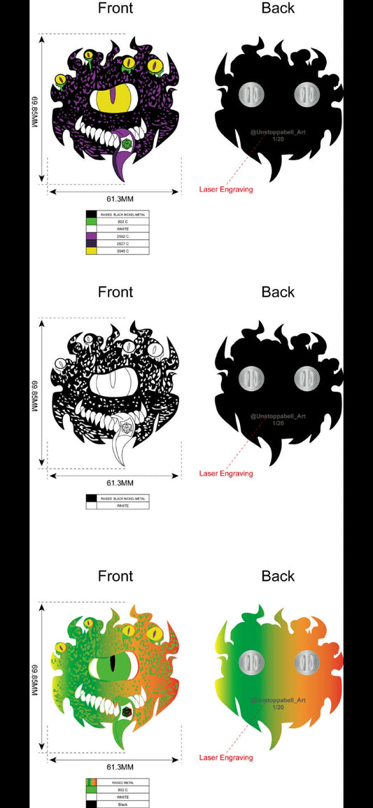 Beholder Nat20 PinSet PREORDER