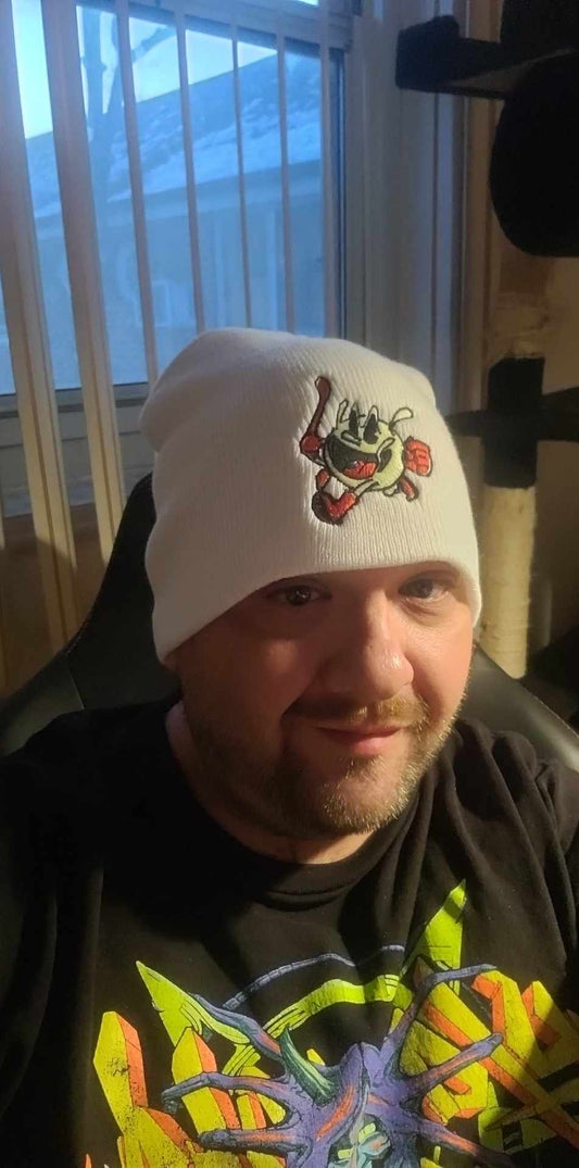 White Pac Pac Ciddy Glow Beanie