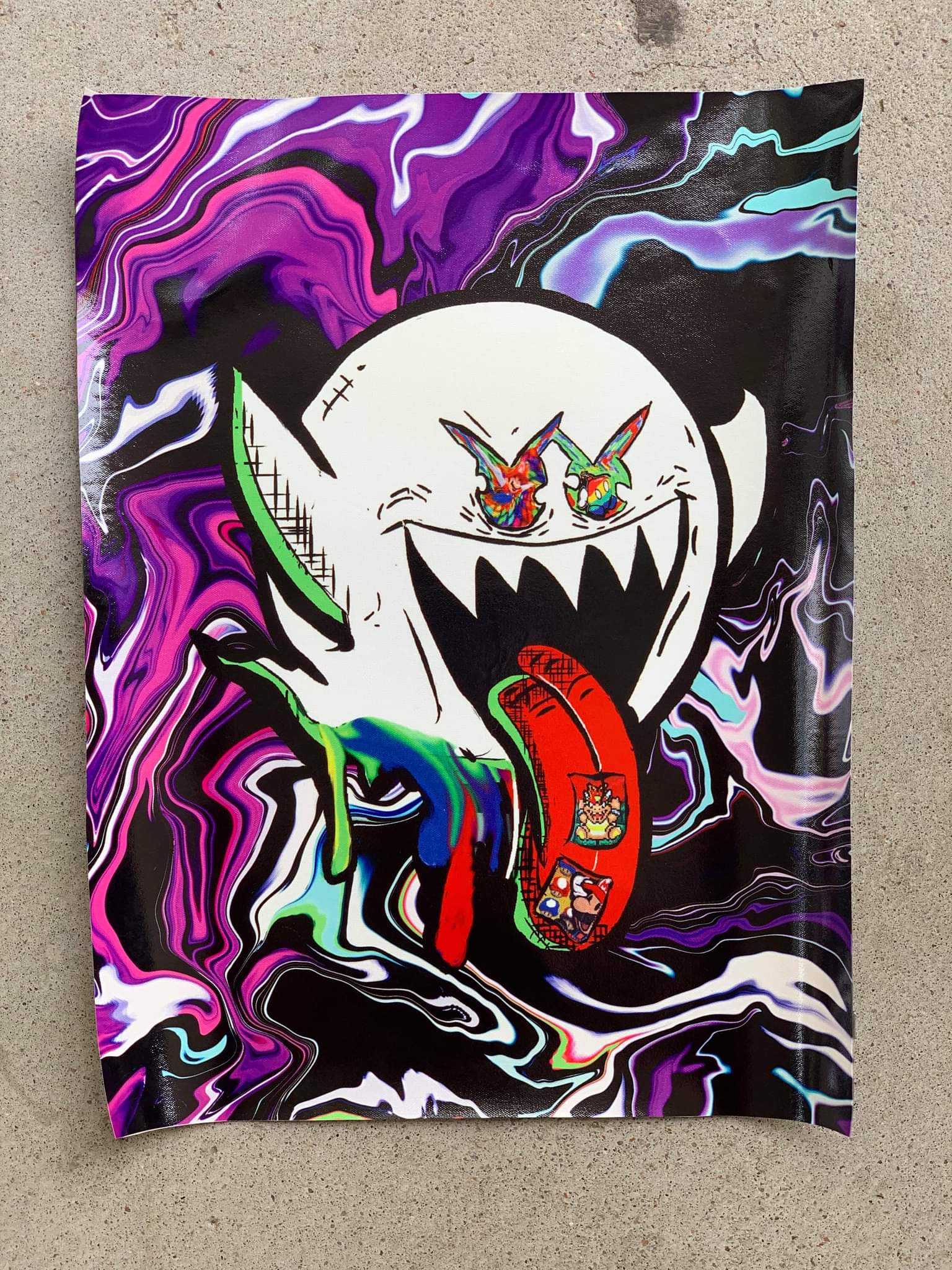 Super Tab Boo  Trippy Print